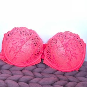 Victoria’s Secret Padded Strapless Neon Bra